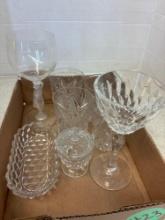 Crystal stemware, etc.