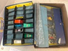 16 diecast cars in case