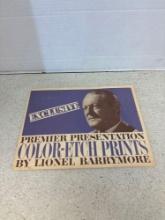 Lionel Barrymore color etch prints