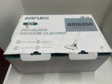 ARFUEE cordless vacuum cleaner in box