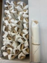 box of wooden flatware sets