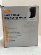 Single serve iced coffee maker
