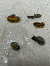 Goodyear lapel pins and blimp tie clip