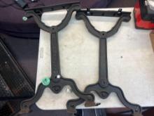 antique cast iron bench/desk legs