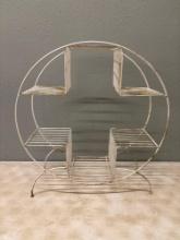 Mid-century circular plant stand