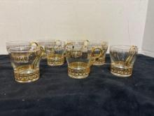 LIBBEY Greek key beverage glasses