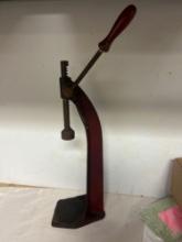 antique EVEREDY gear top bottle capper cast-iron