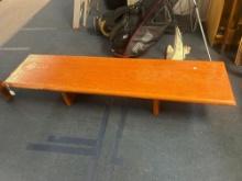 MCM Oak bench