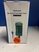 Mechanical yard steak timer