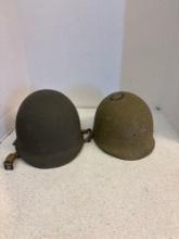 World War II MI US Army helmet with liner