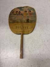 Vintage The Dionne quintuplets cardboard fan