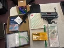 deWalt goggles, smart keyboard case, lint roller, light, aquarium decorations, etc.