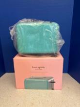 Kate Spade, turquoise, two sliced toaster and box, New