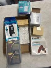 ankle stabilizer, business card holders, metal boot traction, wireless mouse, Wi-Fi extender,