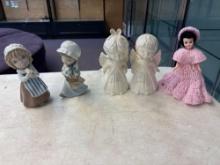 Cascades porcelain figurines, etc