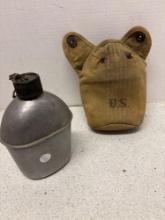 United States, World War II canteen and cover 1943