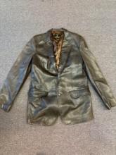 Neiman Marcus brown leather jacket, vintage
