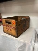 Moosehead beer crate