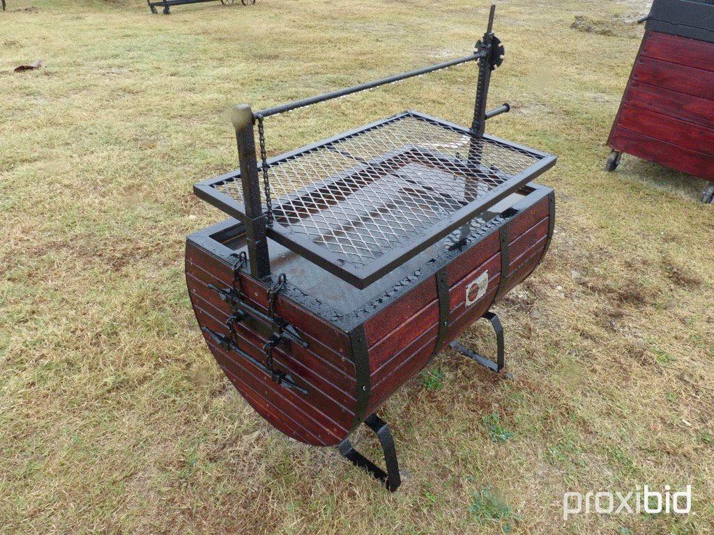BBQ COFFIN BARREL;