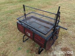 BBQ COFFIN BARREL;