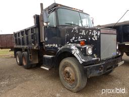 1991 WHGM WCS T/A DUMP TRUCK;