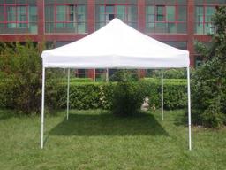 UNUSED 10'X10' COMMERCIAL POP UP TENT;
