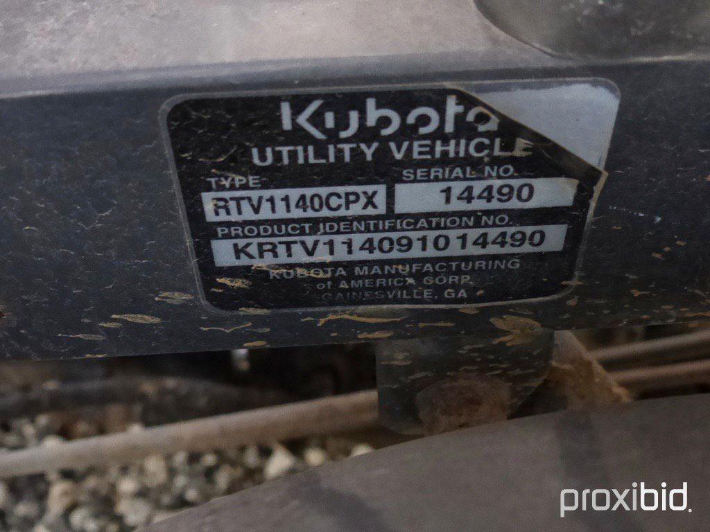 KUBOTA RTV1140 4WD UTV;