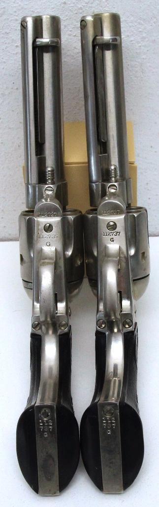Pair of Colt Single Action Army .45 Cal. Stage Revolvers Purchased from MGM Studios in 1950's Both
