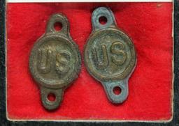 Pair of U.S. Cavalry Bridle Rosettes, Indian Wars Era