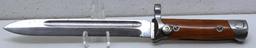 WWII Italian Carcano Folding Bayonet, Has Been Polished, 7" Blade, 11 1/4" Extended