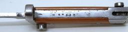 WWII Italian Carcano Folding Bayonet, Has Been Polished, 7" Blade, 11 1/4" Extended