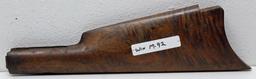 Wooden Butt Stock for Winchester Model 92, Possible Repair at the End of Right Side Top of Wrist