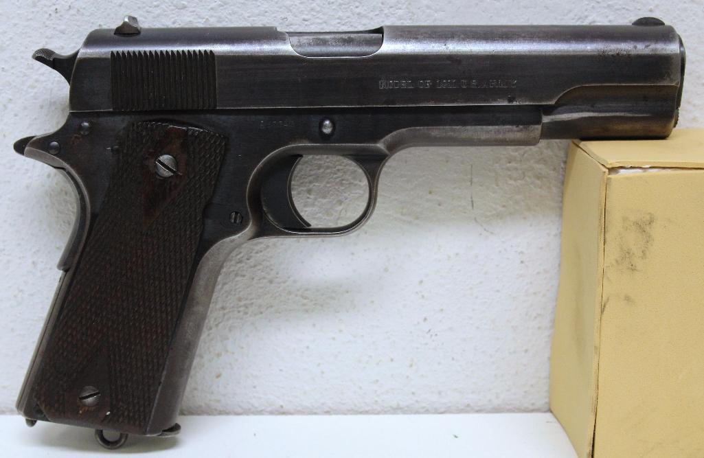 WWI Colt Model of 1911 U.S. Army .45 Semi-Auto Pistol w/Holster, Belt and Complete First Aid Kit