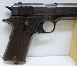 WWI Colt Model of 1911 U.S. Army .45 Semi-Auto Pistol w/Holster, Belt and Complete First Aid Kit