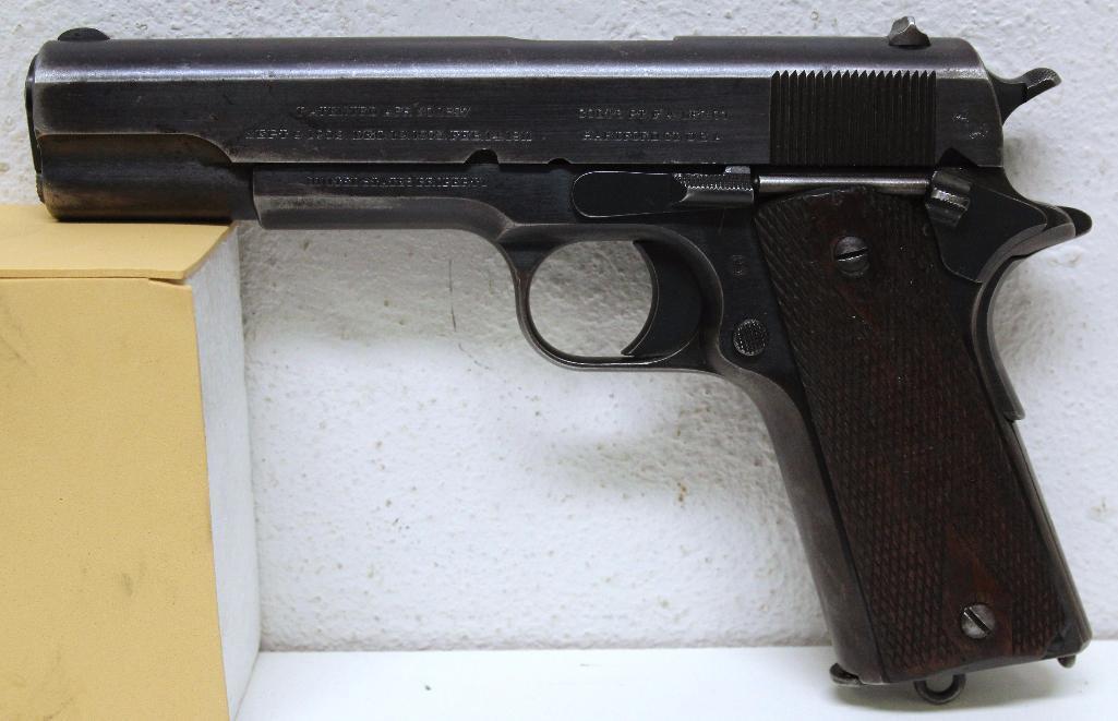 WWI Colt Model of 1911 U.S. Army .45 Semi-Auto Pistol w/Holster, Belt and Complete First Aid Kit