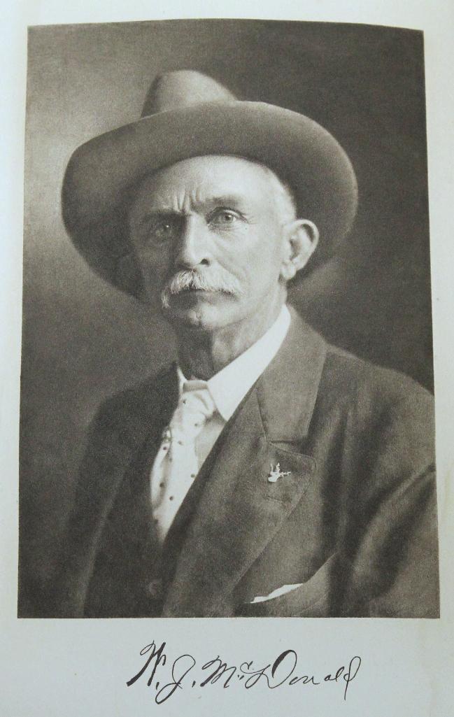 'Captain Bill McDonald Texas Ranger' A Story of Frontier Reform by Albert Bigelow Paine, First