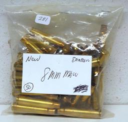 50 Rounds New 8 mm Mauser Brass