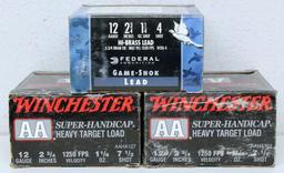 (2) Full Boxes Winchester AA Super-Handicap 12 Ga. 2 3/4" 7 1/2 Shot and Full Box Federal 12 Ga. 2