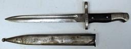 Military Bayonet in Scabbard for Turkish 8 mm Mauser