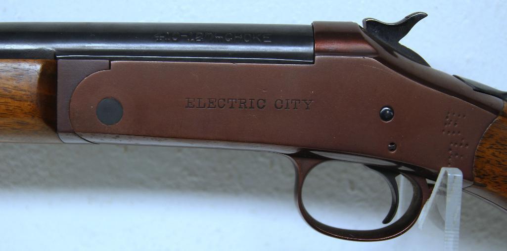Electric City .410 Ga. Single Shot Shotgun 26" 12 mm Choke Bbl Initials 'E.F.' on Left Side of