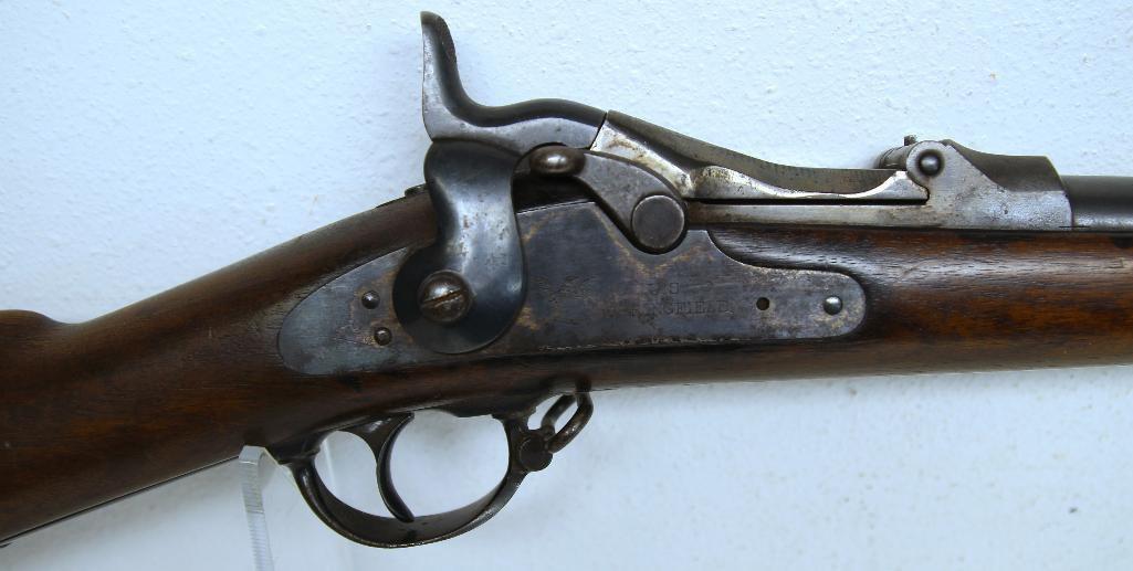 U S Springfield Model 1873 .45-70 Trap Door Sporterized Single Shot Rifle SN#225201