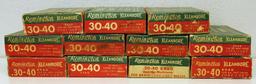 Ammo Can w/9 Vintage Full and Correct Boxes Remington Kleanbore .30-40 Krag 220 gr. Cartridges, (1)