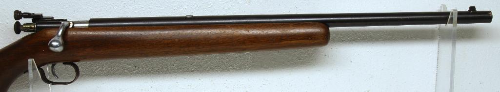 Winchester Model 67 .22 S,L,LR Bolt Action Single Shot Rifle No Rear Sight Lyman 55W Peep Sight