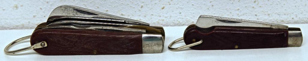 Kline Tools 3 Blade and Single Blade Pocket Knives