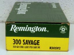 Partial Box of 16 Remington .300 Savage 150 gr. Cartridges