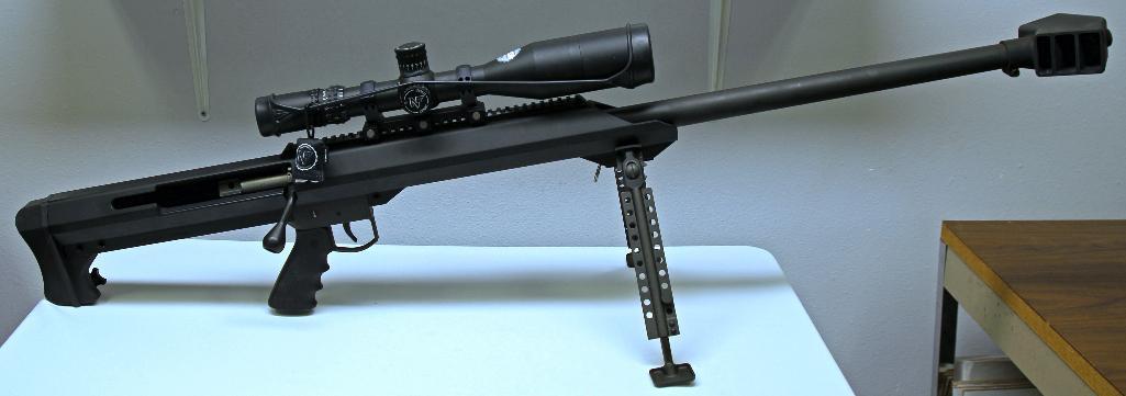 Barrett Model 99 .50 BMG Bolt Action Rifle w/Nightforce Precision Optics Illuminated Rifle Scope