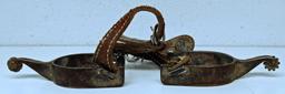 Pair Old Single Mounted Cowboy Spurs
