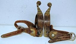 Pair Old Single Mounted Cowboy Spurs