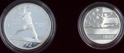U.S. Mint 1992 Olympic Coins Two Coin Proof Set