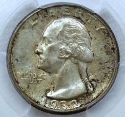 1932D Washington Quarter Slab PCGS MS62, Key Date